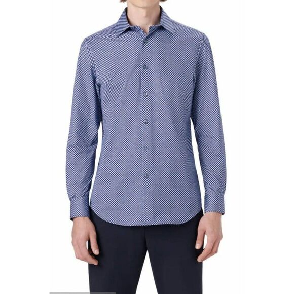 HUGO BOSS Black Label Regular Fit Tailored Long Sleeve Button Down Size 42 - Picture 1 of 3